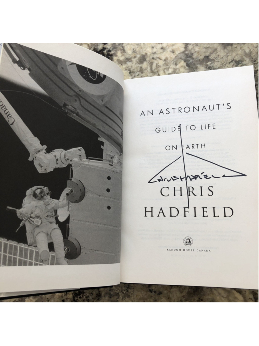 SIGNED An Astronaut’s Guide To Life On Earth By Chris Hadfield Random House US